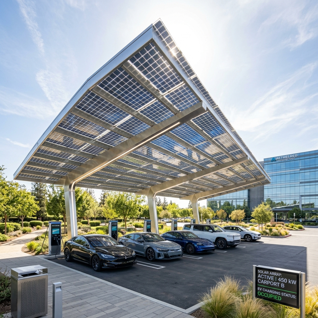 Solar Carport Solutions by Electro Fixtures