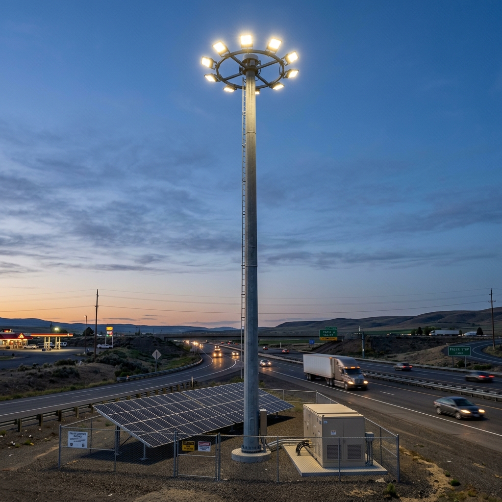 Solar Highmast by Electro Fixtures